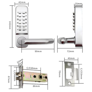 Bán buôn thế hệ 2 chống chèn mật khẩu kỹ thuật số kết hợp nút mã bảo mật khóa cửa cơ khí - Product Image 3