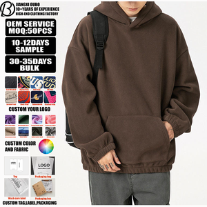 Sudadera con Capucha para Hombre, Estilo Casual Vintage, con Cordón Ajustable, 100% Algodón, Corte Holgado, con Logotipo Personalizado - Product Image 1