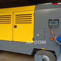 Compresseurs d'air mobiles diesel Atlas V1200 V900 Copco 25 bar 34m3 25 bar 1200cfm AtlasCopco V 1200 900 Cfm Compresor AirCompressor