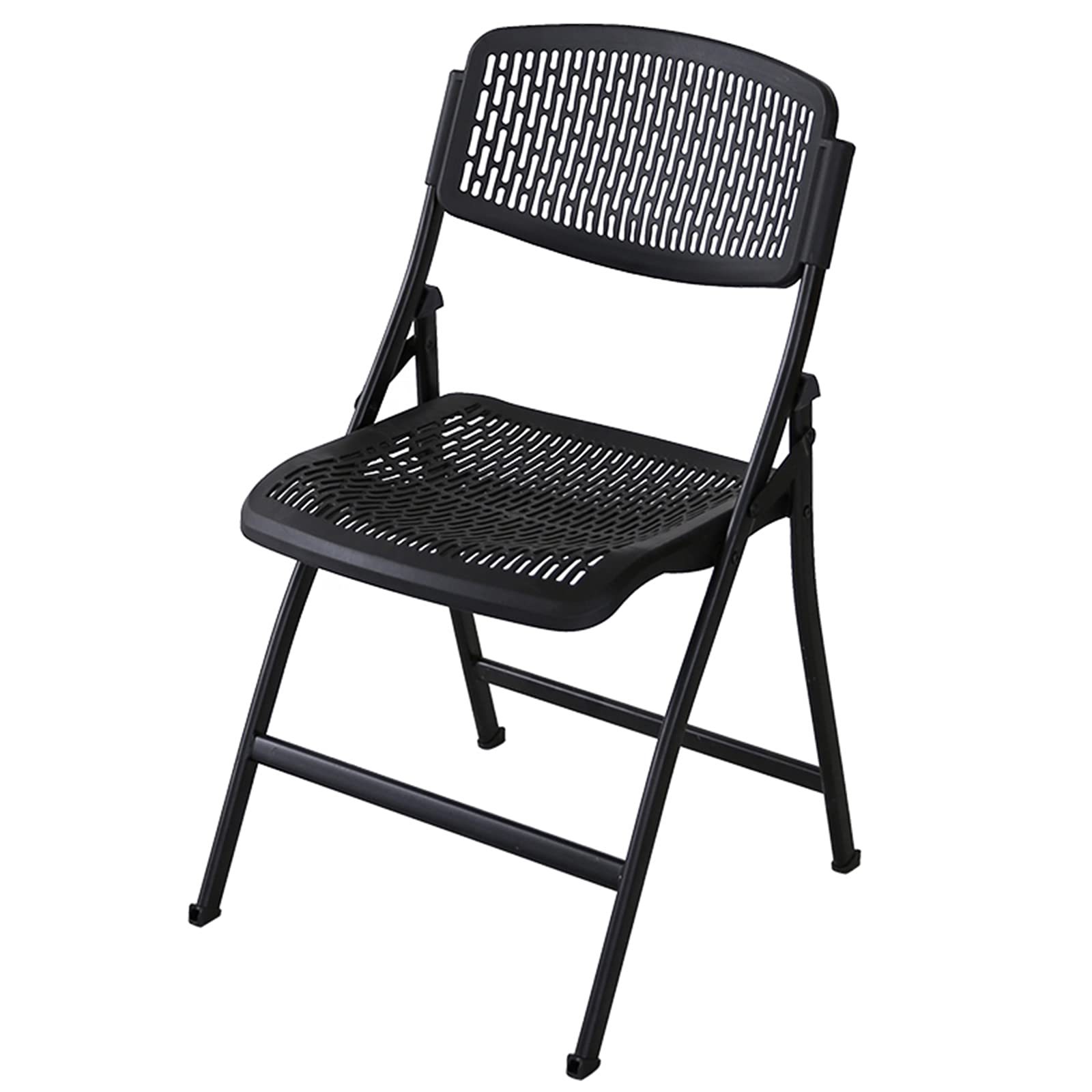Chaise Pliante Denny Blanche Robuste - Plastique Et Métal Pour Intérieur/extérieur