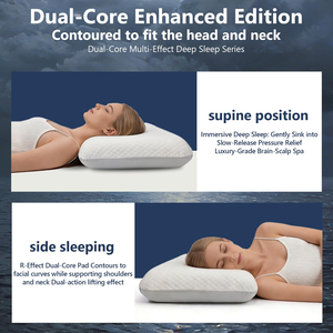 Oreiller de sommeil en mousse à mémoire de forme à rebond lent, réglable, personnalisé, de haute qualité, à 3 ou 4 couches, pour le cou - Product Image 4