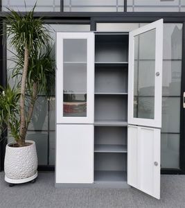 High Quality Office Furniture Glass Door <b>Metal</b> Storage Cabinet Office Steel Cupboard Design <b>File</b> Cabinet - Product Image 5