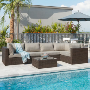 Ensembles de <span class=keywords><strong>jardin</strong></span> Mobilier d'extérieur Coin <span class=keywords><strong>salon</strong></span> Mobilier d'extérieur Mobilier de <span class=keywords><strong>jardin</strong></span> extérieur <span class=keywords><strong>en</strong></span> aluminium Piscine extérieure Canapé d'extérieur - Product Image 4