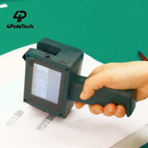 Imprimante jet d'encre portable 4POLETECH 12,7 mm pour codes et étiquettes, machine de codage de date d'expiration et de logo pour plastique, métal, carton, verre - Product Image 4