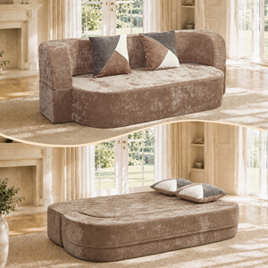 [Stock en EE. UU.] Sofá Cama Eggshell de 78.74" Convertible sin Estructura con Tela de Felpa Suave, <span class=keywords><strong>5</strong></span> <span class=keywords><strong>Colores</strong></span>, Envío Nacional en EE. UU., MOQ 1 - Product Image 3