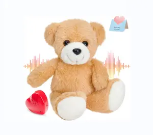 Battito cardiaco orsacchiotto registratore vocale per peluche e peluche peluche morbido Fuzzy Doll regali