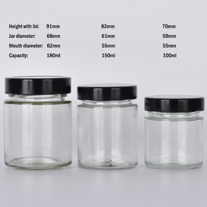저렴한 100 ml 150ml 100g 195ml 195g 200ml 8 oz 240ml 350ml 450ml 450g 500ml 잼 항아리 유리 100 ml 잼 유리 항아리 피클 꿀 - Product Image 3