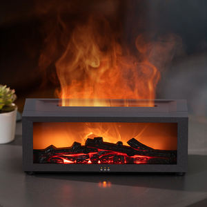 <span class=keywords><strong>LFLF</strong></span> Diffuseur d'arômes ultrasonique électrique automatique LED 5V, simulation de cheminée, coloré, pour huiles essentielles, capacité 250 ml - Product Image 1