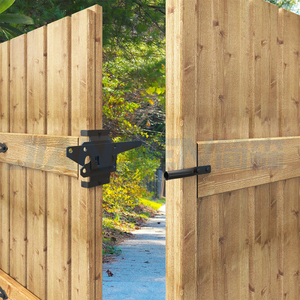 <span class=keywords><strong>Loquet</strong></span> de verrouillage de porte de clôture à hache à ressort autobloquant réglable en acier au carbone noir US Local Stock - Product Image 3
