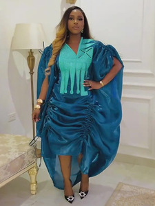 2 pezzi set top e gonne vestiti africani per le donne Dashiki <span class=keywords><strong>Ankara</strong></span> tacchino vestito abito taglie forti abiti per la festa di nozze - Product Image 2