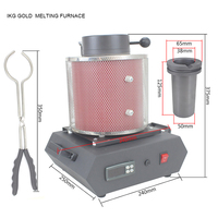 Four de fusion des métaux de 1kg prix du four de fusion de l'or et four électrique pour faire fondre l'or