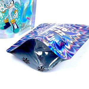Tùy chỉnh in 3.5g mùi bằng chứng túi nắp kéo nhựa bao bì Mylar túi ba chiều mềm cảm ứng dây kéo túi - Product Image 2