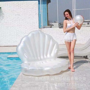 แพยางรูปเปลือกหอยสำหรับผู้ใหญ่ ทำจาก PVC พร้อมดีไซน์ลายมุก - Product Image 4