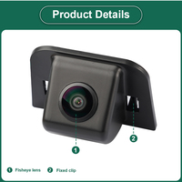 Caméra de recul AHD 1080P GreenYi pour Toyota Prius 2011-2014 avec lignes directrices dynamiques