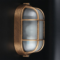 Plafonnier LED ovale rétro en aluminium et verre, style européen, américain, français, étanche, directement de l'usine