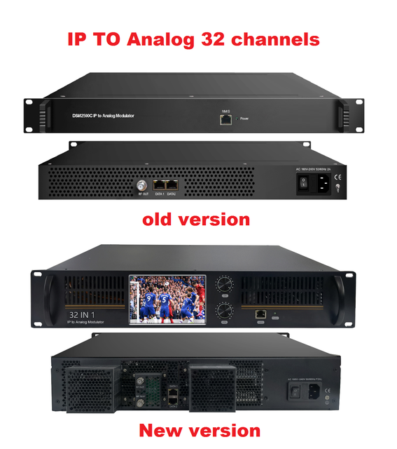 NDS2500C Newest Old Version Ip to RF Modulator 32 Channel for Analog Digital NTSC/PAL-BG Tv New Year Holiday Have in Stock