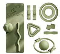 Comana – Nouveaux accessoires de Pilates personnalisables, équipement d'entraînement, ensemble de poids en silicone, tapis de yoga, kit de fitness pour la maison