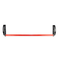Nouvelle conception de barre anti-panique rouge et noire à poussoir, permettant de déverrouiller la porte à l'intérieur.