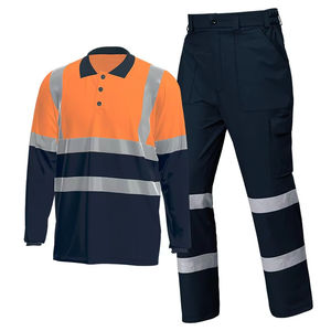 Bandes réfléchissantes respirantes légères et personnalisables <span class=keywords><strong>Polo</strong></span> d'été à manches longues à séchage rapide pour les vêtements de travail d'atelier de mécanique - Product Image 1