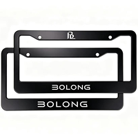 BOLONG Cadre de plaque d'immatriculation en plastique ABS de haute qualité, norme américaine, vente en gros, support de plaque d'immatriculation de voiture