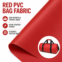 Tissu Oxford PVC 840D 0,5 mm rouge éclatant résistant aux intempéries pour sacs cadeaux promotionnels