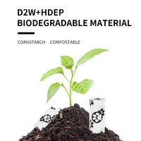 Sac distributeur de crottes de chien, imprimé sur mesure, écologique, non parfumé, en amidon de maïs biodégradable, Compostable