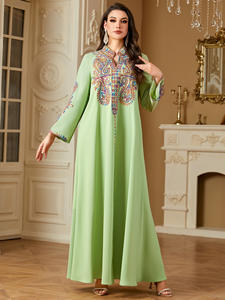 Muslim Eid <b>Dress</b> for <b>Women</b> Embroidery Abaya Party Caftan Robe Jalabiya Ramadan Morocco Dubai <b>Kaftan</b> Islam 2025 Vestidos Largos - Product Image 3