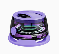 Cadeau d'entreprise promotionnel, solaire portable, alimenté par DC 1.3, pour haut-parleur V2.0, autonomie de la batterie de 15 à 20 heures, support de téléphone LED RGB, radio FM