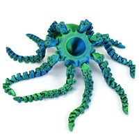 Figura de Pulpo Articulada Impresa en 3D, Criatura Marina Flexible y Móvil, Juguete Antiestrés para Escritorio, Figura Coleccionable de Animal, Regalo