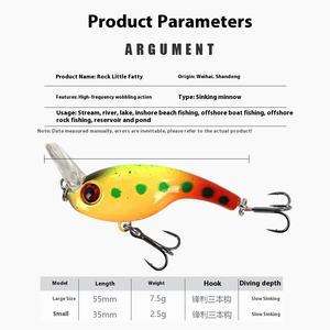 เหยื่อปลอมพลาสติกปลาฉลามขนาดเล็กเหยื่อปลอมวัตถุขนาดเล็กเหยื่อปลอมสำหรับตกปลาแบบเกาะเบสด้าน<span class=keywords><strong>ล่าง</strong></span> - Product Image 2