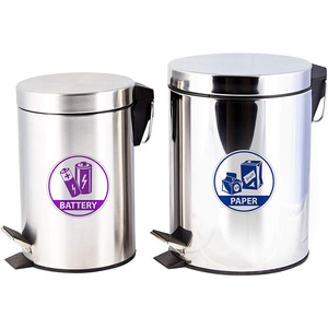 Re-Adjustable Waterproof Bin Labels Paper Metal Plastic Glass Sorting Recycling and Garbage <strong>Sticker</strong> Sign - Product Image 6