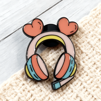 1/4 pièces Broche mini en alliage rose motif console de jeu et casque, style punk mignon, cadeau cool pour amis