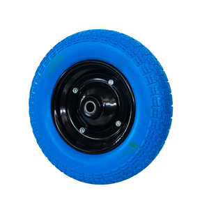 Pneu extérieur en mousse PU de qualité supérieure, résistant, 3,50-7, sans chambre à air, pour <span class=keywords><strong>brouette</strong></span>, chariot à main, équipement de jardin, accessoires, jante en acier, bille - Product Image 1