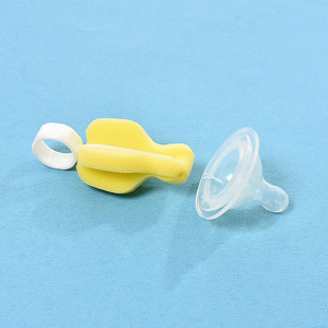 Double-headed Detachable Cup <b>Brush</b> For Baby Bottle Nipple Cleaning Sponge <b>Brush</b> With Pacifier Shape Design - Product Image 1