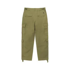 Celana Panjang Jogger Kargo 6 Saku Pria, Celana Panjang Jogger Kargo 6 Saku, Lurus, Kepala Kancing, Drawcord, Kasual, Kustom, Pria