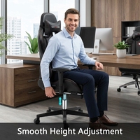 Chaise de jeu industrielle AOR Lift en cuir, ergonomique, pour bureau et ordinateur, avec fonction inclinable et accoudoirs réglables, idéale pour la chambre.