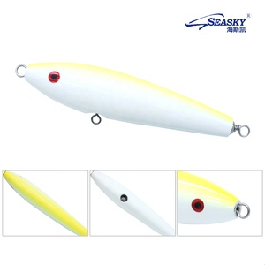 SEASKY 55g 85g 120g  <span class=keywords><strong>Plug</strong></span> en <span class=keywords><strong>bois</strong></span> de cèdre 6 pouces 7 1/2 pouces 9 1/2 pouces Leurre coulant pour la pêche au thon en eau salée - Product Image 3