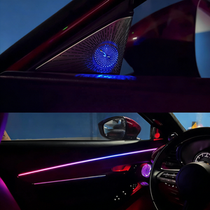 Couverture de haut-parleur avec éclairage ambiant pour voiture SJC 64 couleurs pour <span class=keywords><strong>Mazda</strong></span> AXELA 2020-2022, accessoires d'éclairage d'ambiance intérieur de voiture, décoration - Product Image 4
