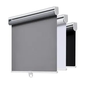 Tenda a rullo senza fili oscurante per la casa con sistema a molla finestre oscuranti protezione UV tende a rullo arrotolate
