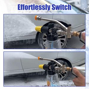 Sulai Machinery High Pressure <b>Washer</b> Foam Gun Stainless Steel 2 In 1 Nozzle With Quick Connect For Car Cleaning Degreasing - Product Image 3