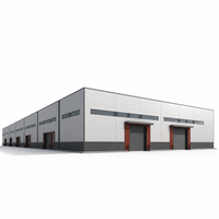 Grande structure en acier pour entrepôt, centre logistique, usine, atelier et stockage