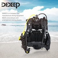 Chaqueta de Buceo BCD de Nailon Negro Personalizada de Alta Calidad, Control de Flotabilidad Ajustable (16-40.5 lb), Equipo de Buceo Profesional