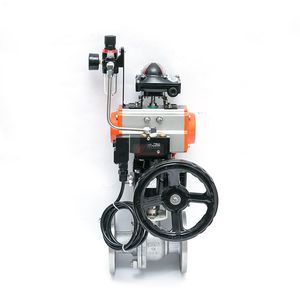 Vendita diretta flangia durevole in acciaio inossidabile ANSI 150LB 304 316 WCB JIS 10K-20K PN16 volantino attuatore pneumatico sfera flangiata <span class=keywords><strong>Val</strong></span> - Product Image 1