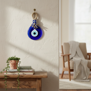 Décoration d'intérieur en macramé, mauvais œil, 9 cm - Product Image 3