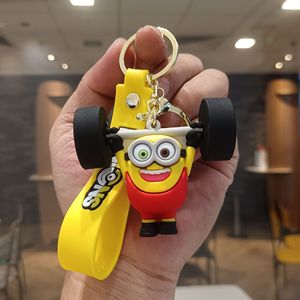 Porte-clés et breloque de sac 3D en PVC sur le thème du sport, figurine de dessin animé Minion, vente en gros, petit cadeau - Product Image 3