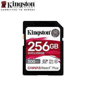 Kingston Canvas Phản Ứng Cộng Với Thẻ SD 32GB 64GB 128GB 256GB Thẻ Nhớ Tối Đa 300 Mb/giây V90 U3 4K/8K UHS-II Flash Thẻ Cho Máy Ảnh <span class=keywords><strong>SDR2</strong></span> - Product Image 4