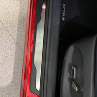 Plaque de seuil de porte LED en acier inoxydable pour BYD ATTO 3, protection de seuil de porte, bande lumineuse de bienvenue, accessoires intérieurs de voiture