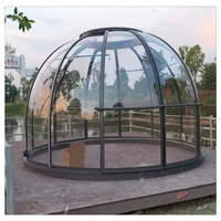 Cadre en aluminium auvent de chambre étoile claire tente de camping géodésique maison dôme tente transparente