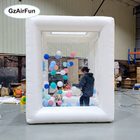 Ballon publicitaire gonflable attrape-argent pour stand de kermesse ATM, impression numérique, pompe à air électrique, ventilateur intégré, personnalisable