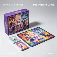Jeu de société personnalisé durable et recyclable avec coins carrés, impression personnalisée, jeu de cartes Risk pour 2 à 4 joueurs
